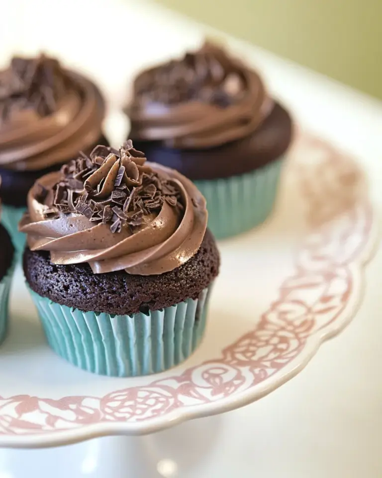 Homemade Chocolate Amaretto Cupcakes photo