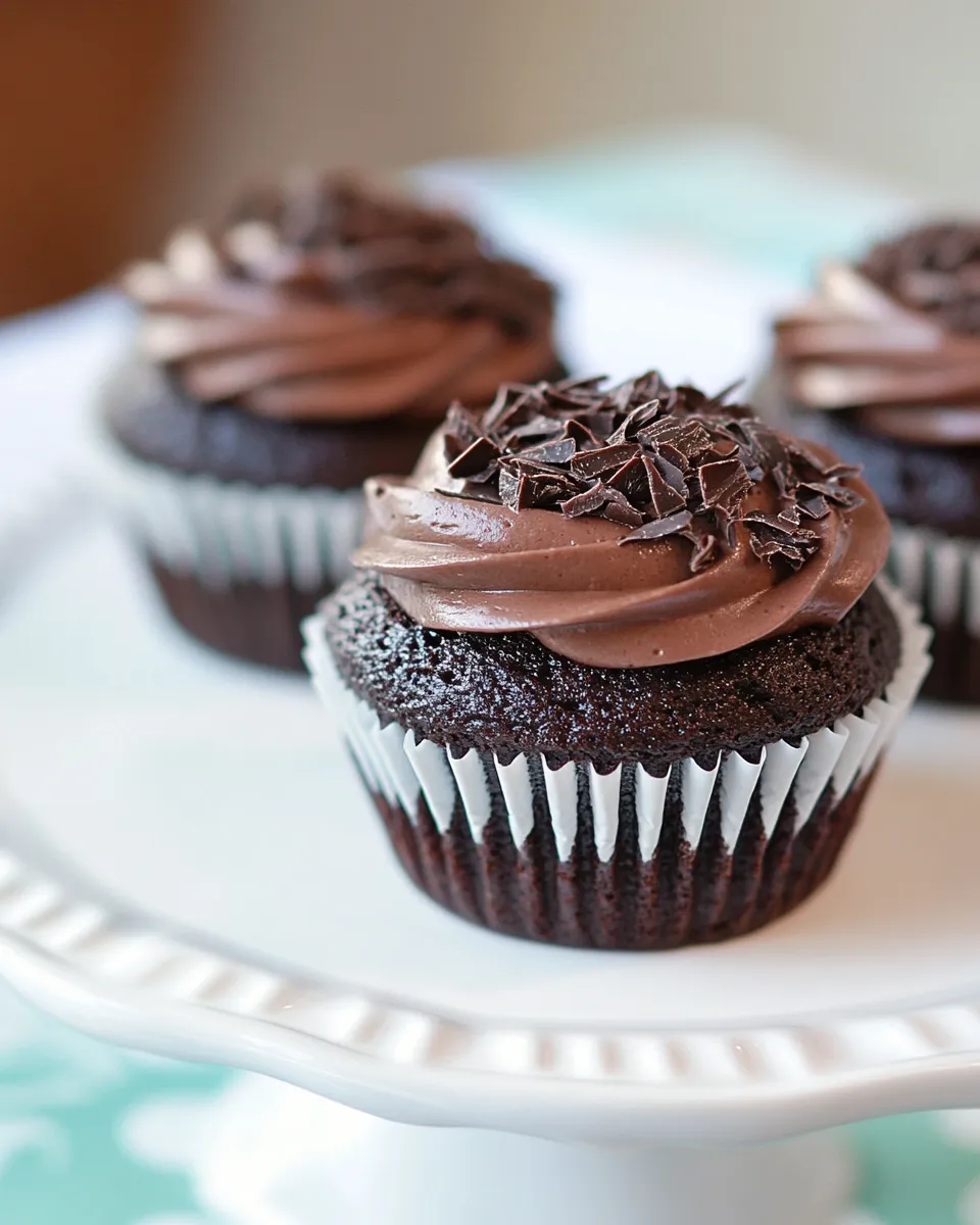 Classic Chocolate Amaretto Cupcakes image