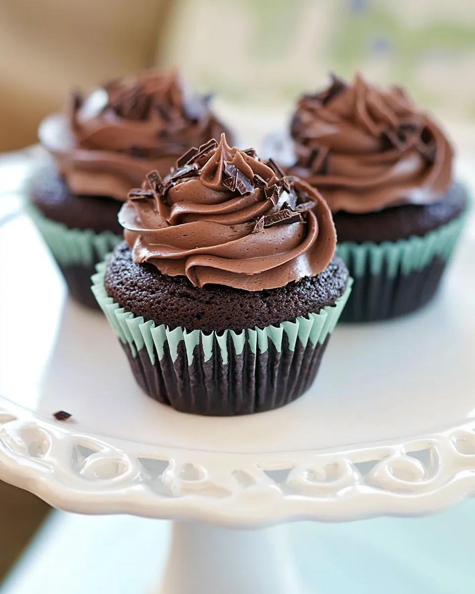 Delicious Chocolate Amaretto Cupcakes shot
