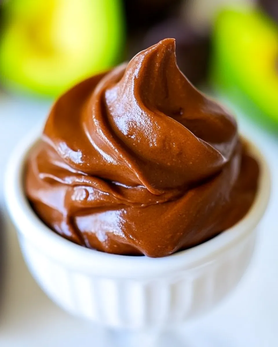 Healthy Chocolate Avocado Frosting dish photo
