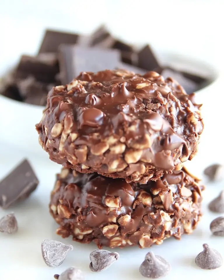 Homemade Chocolate Biscoff No-Bake Cookies photo