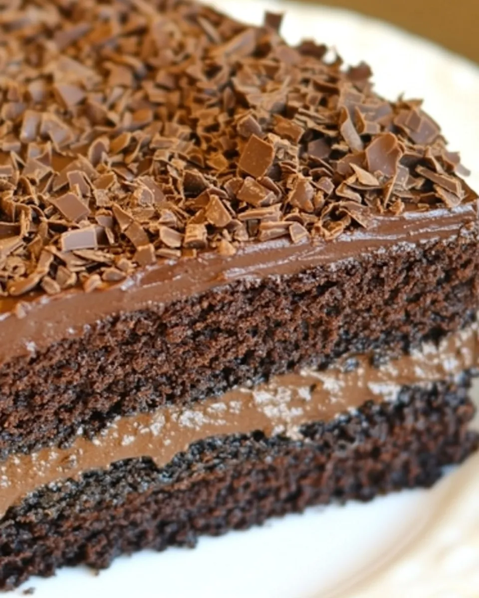 Homemade Chocolate Blackout Cake photo