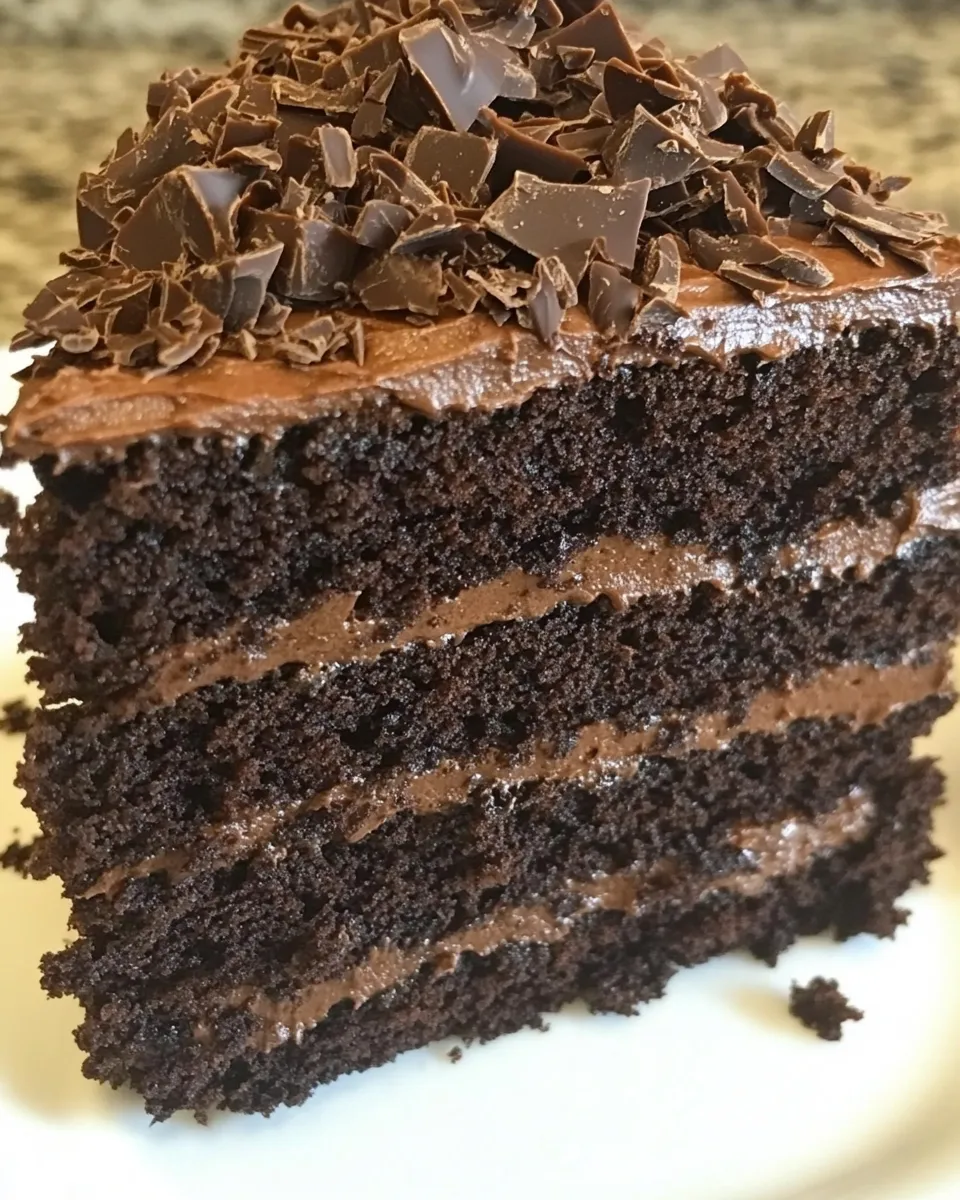 Easy Chocolate Blackout Cake recipe photo