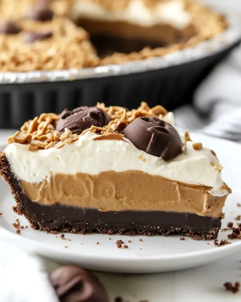 Homemade Chocolate Bottomed Peanut Butter Pie photo