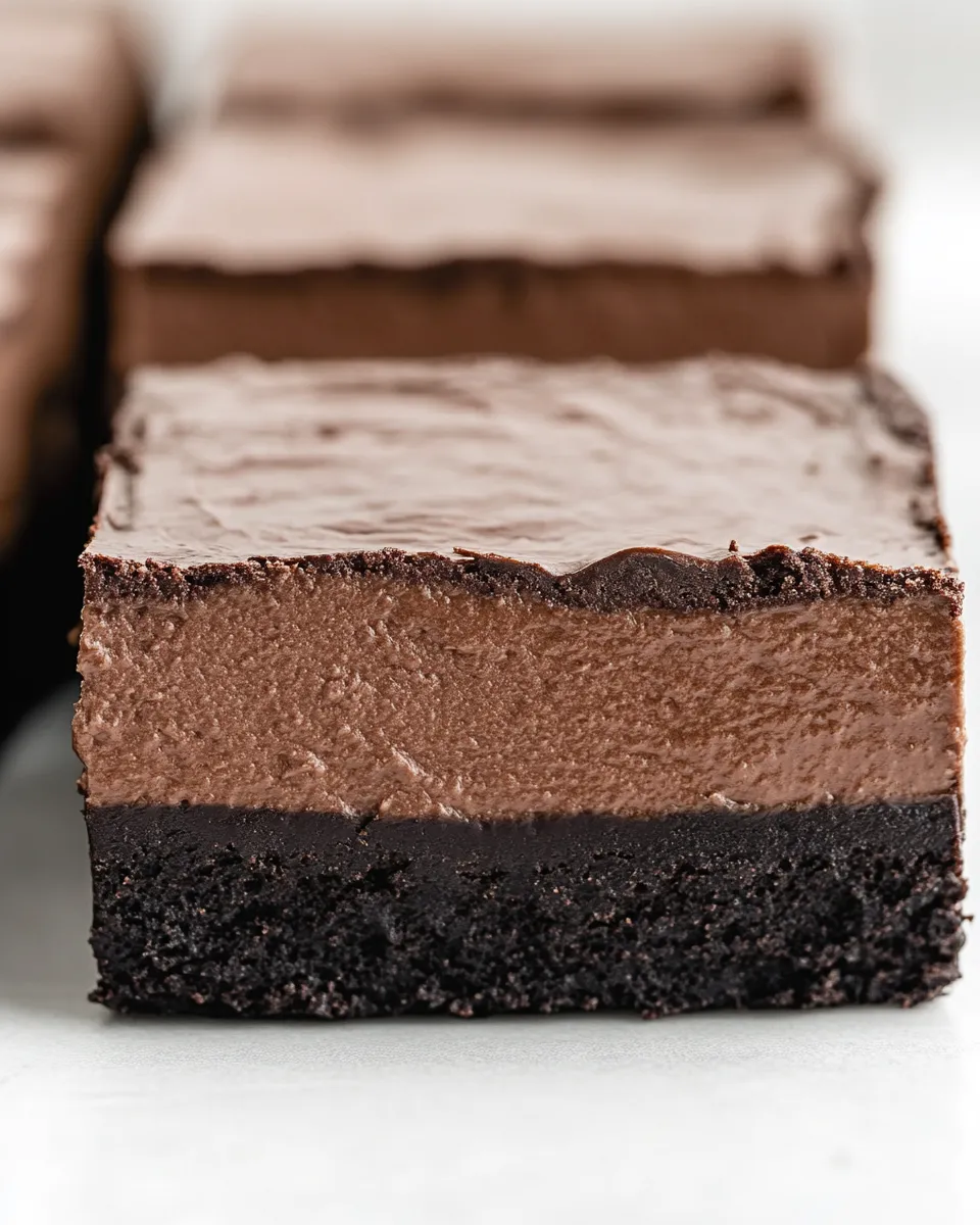 Classic Chocolate Cheesecake Bars image