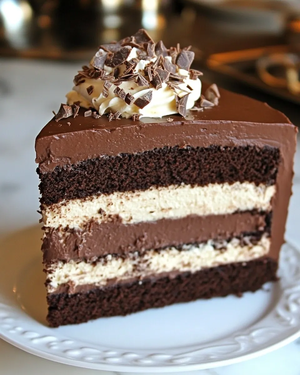 Homemade Chocolate Cheesecake Cake photo