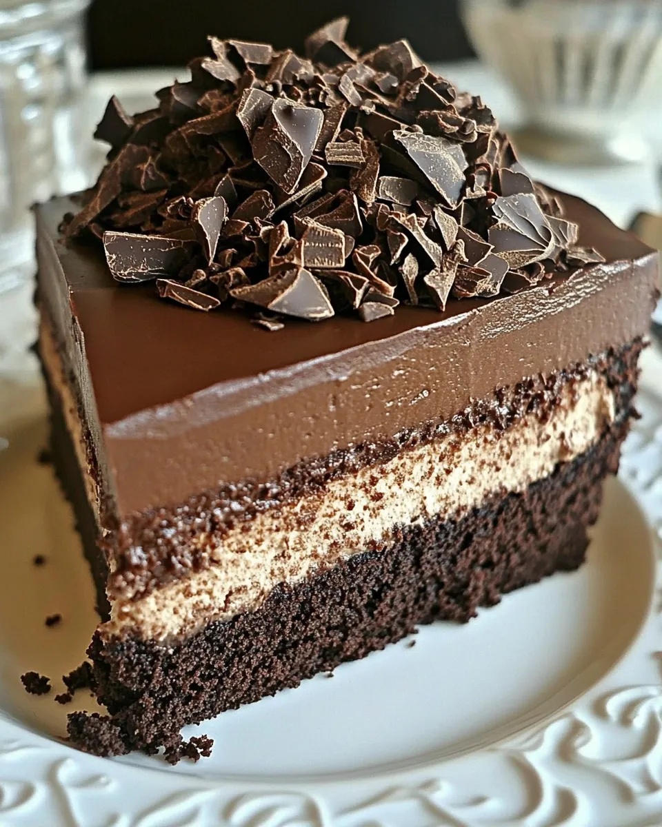 Classic Chocolate Cheesecake Cake image