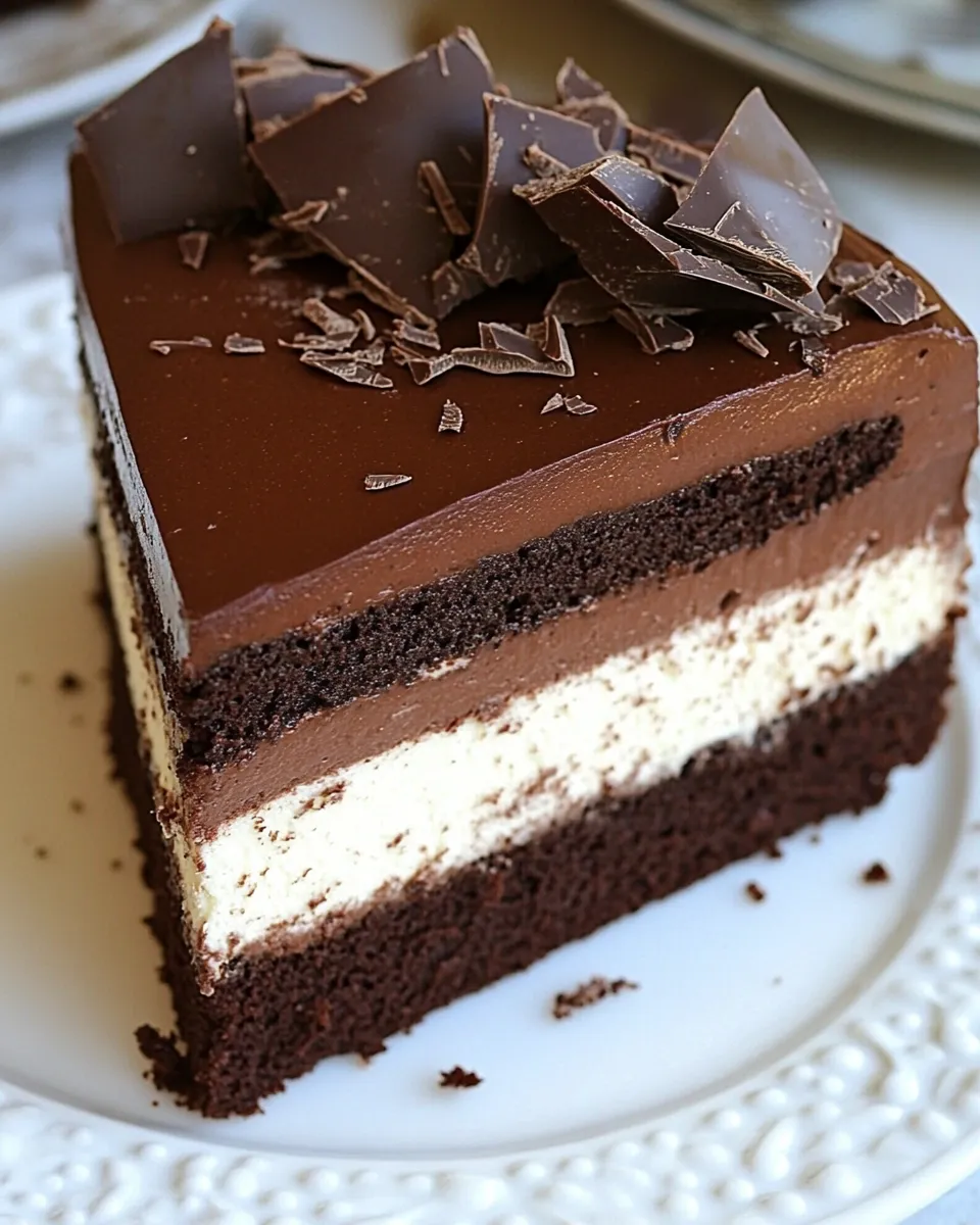 Easy Chocolate Cheesecake Cake recipe photo