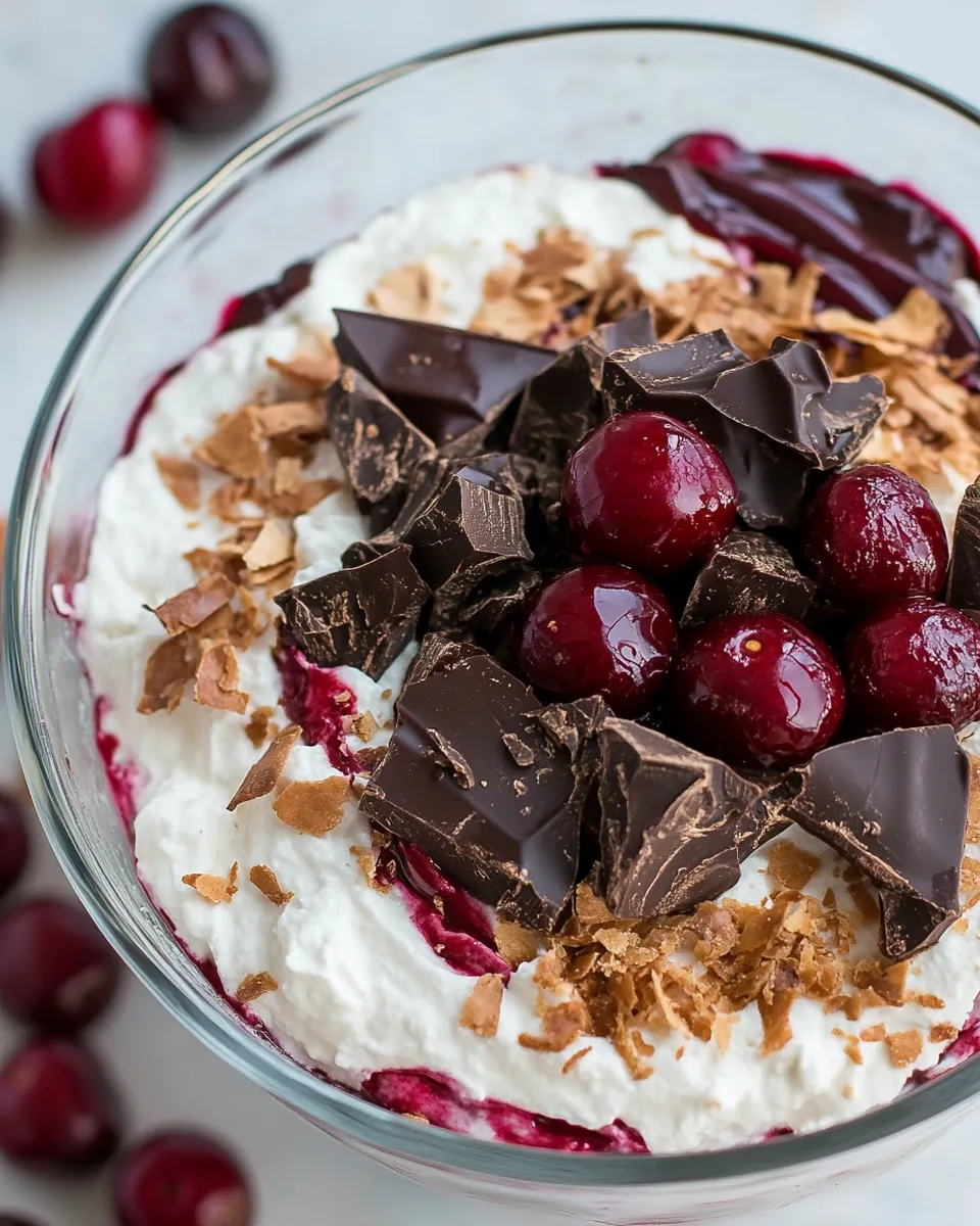 Homemade Chocolate Cherry Cheesecake Dip photo