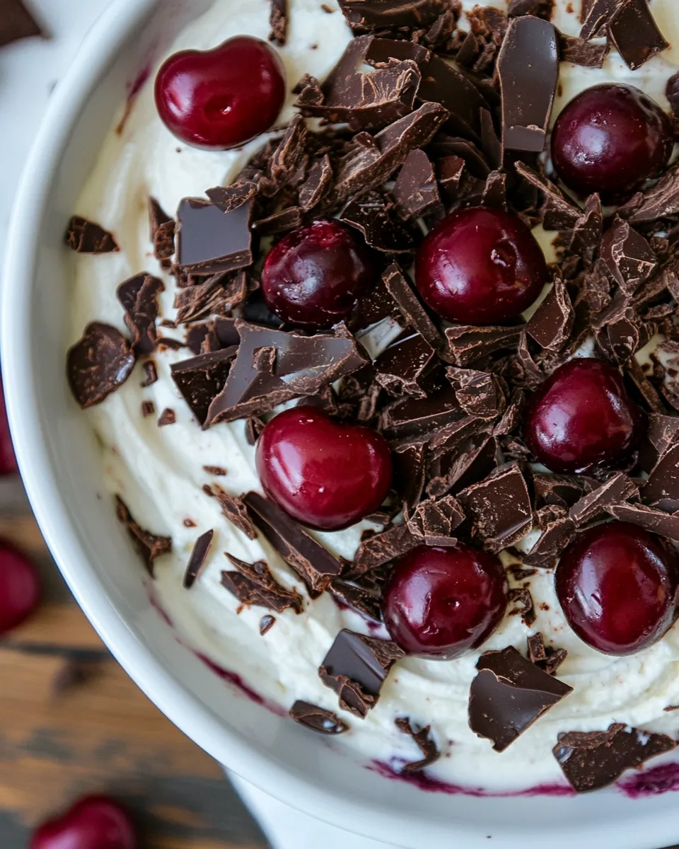 Classic Chocolate Cherry Cheesecake Dip image