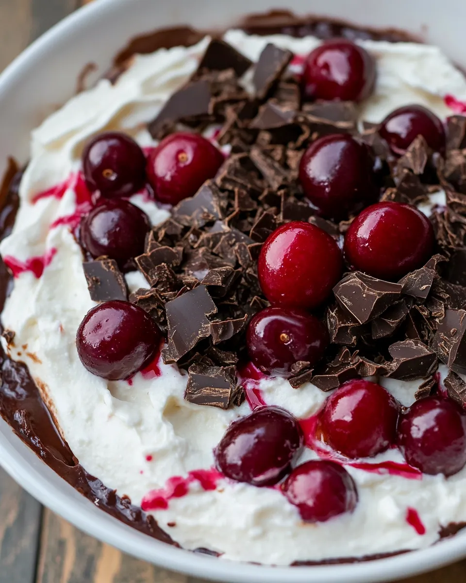 Easy Chocolate Cherry Cheesecake Dip recipe photo