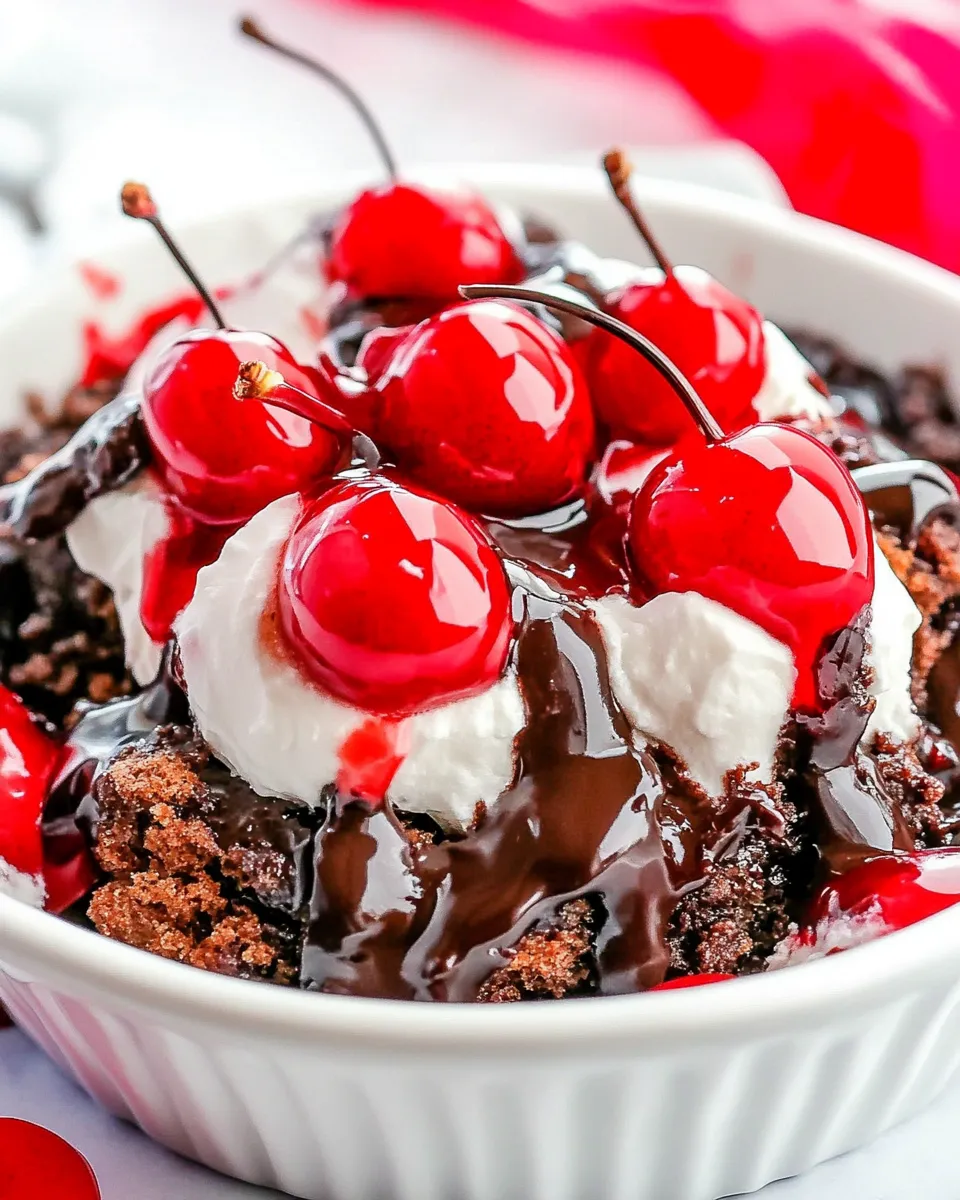 Delicious Chocolate Cherry Dump Cake image