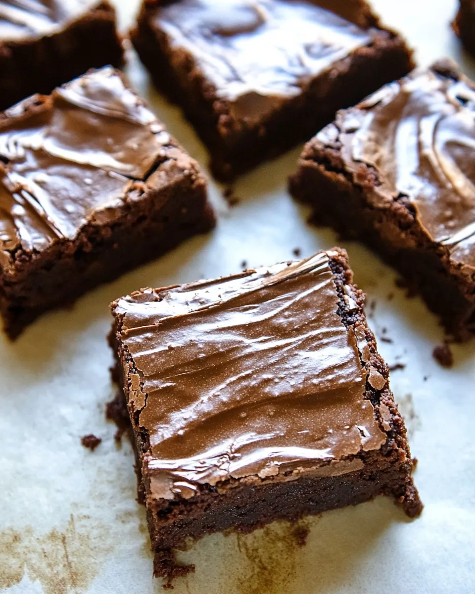 Delicious Chocolate Chickpea Brownies shot