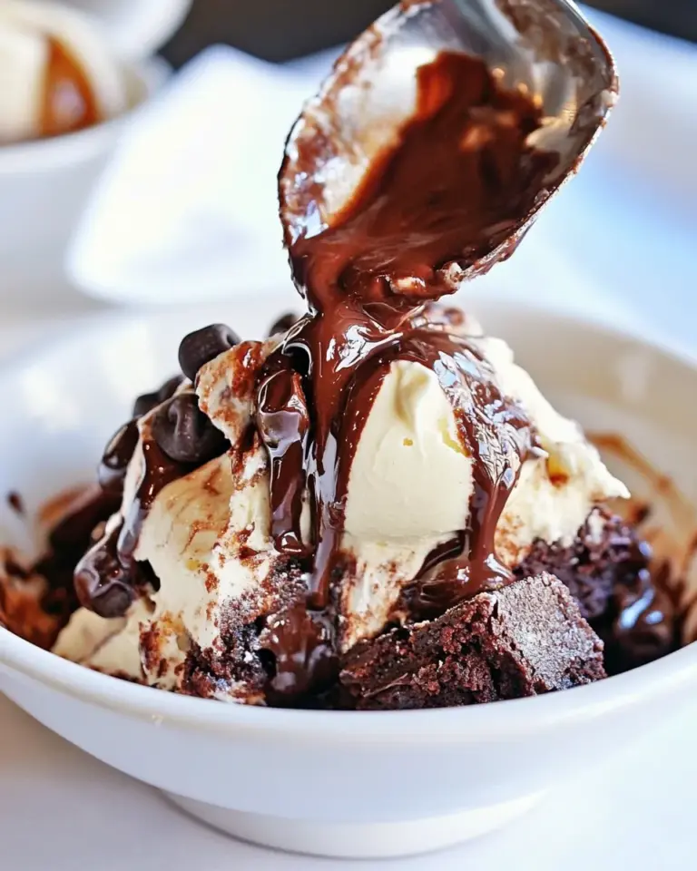 Homemade Chocolate Chip Brownie Sundae Recipe photo