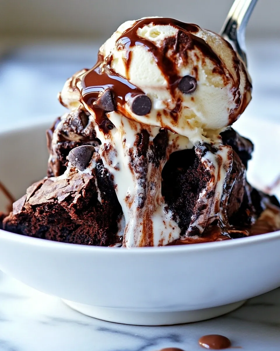 Classic Chocolate Chip Brownie Sundae Recipe image