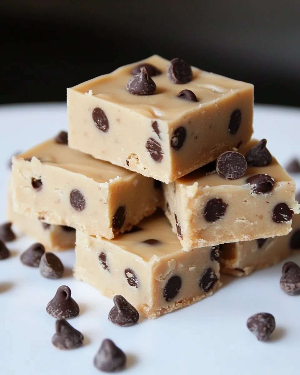 Easy Chocolate Chip Cookie Dough Fudge recipe photo