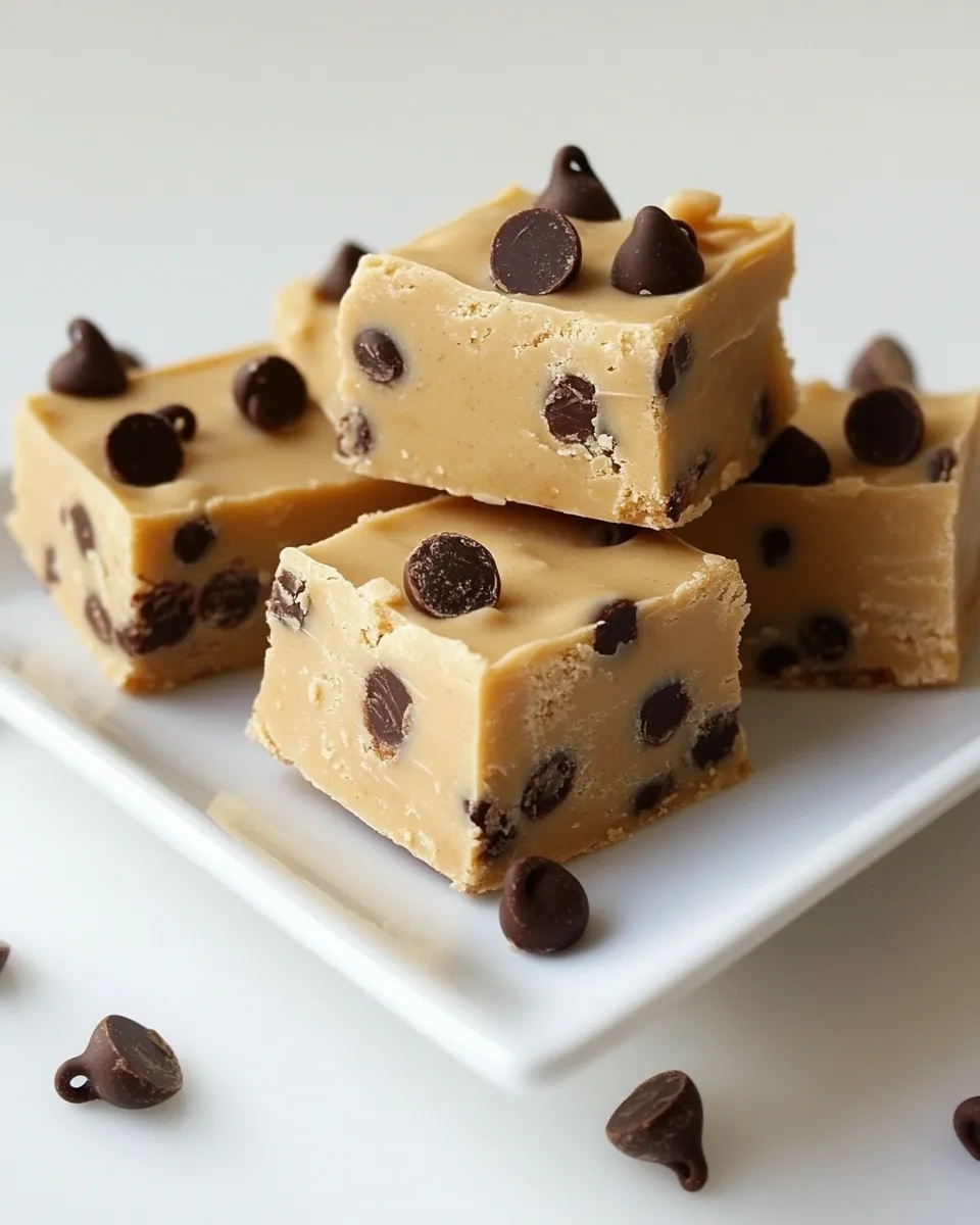 Delicious Chocolate Chip Cookie Dough Fudge shot