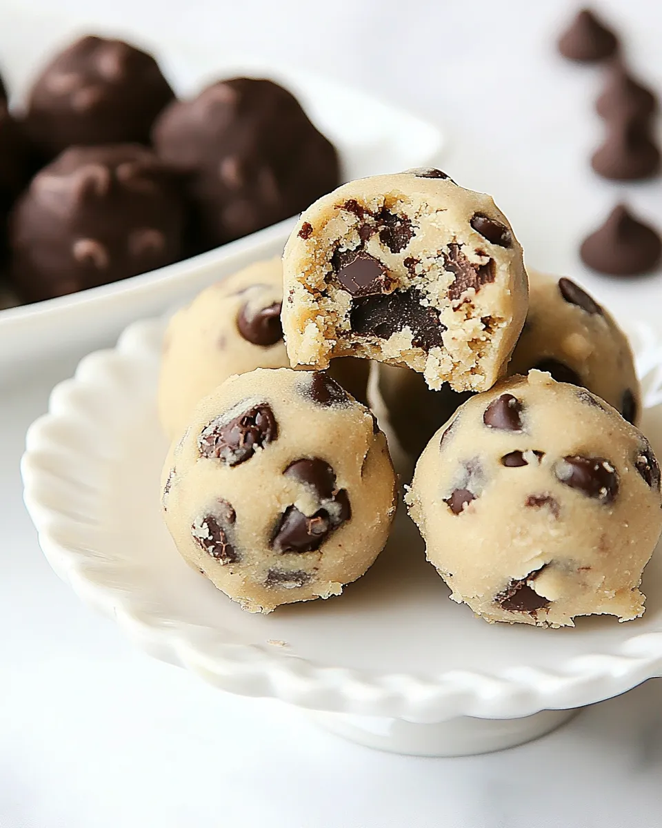 Homemade Chocolate Chip Cookie Dough Truffles photo