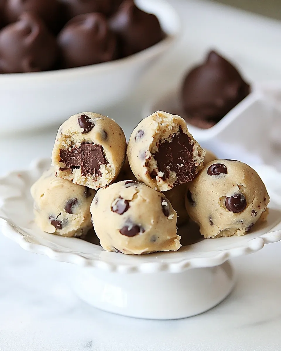 Classic Chocolate Chip Cookie Dough Truffles image