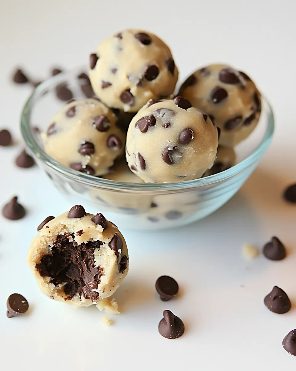 Easy Chocolate Chip Cookie Dough Truffles recipe photo