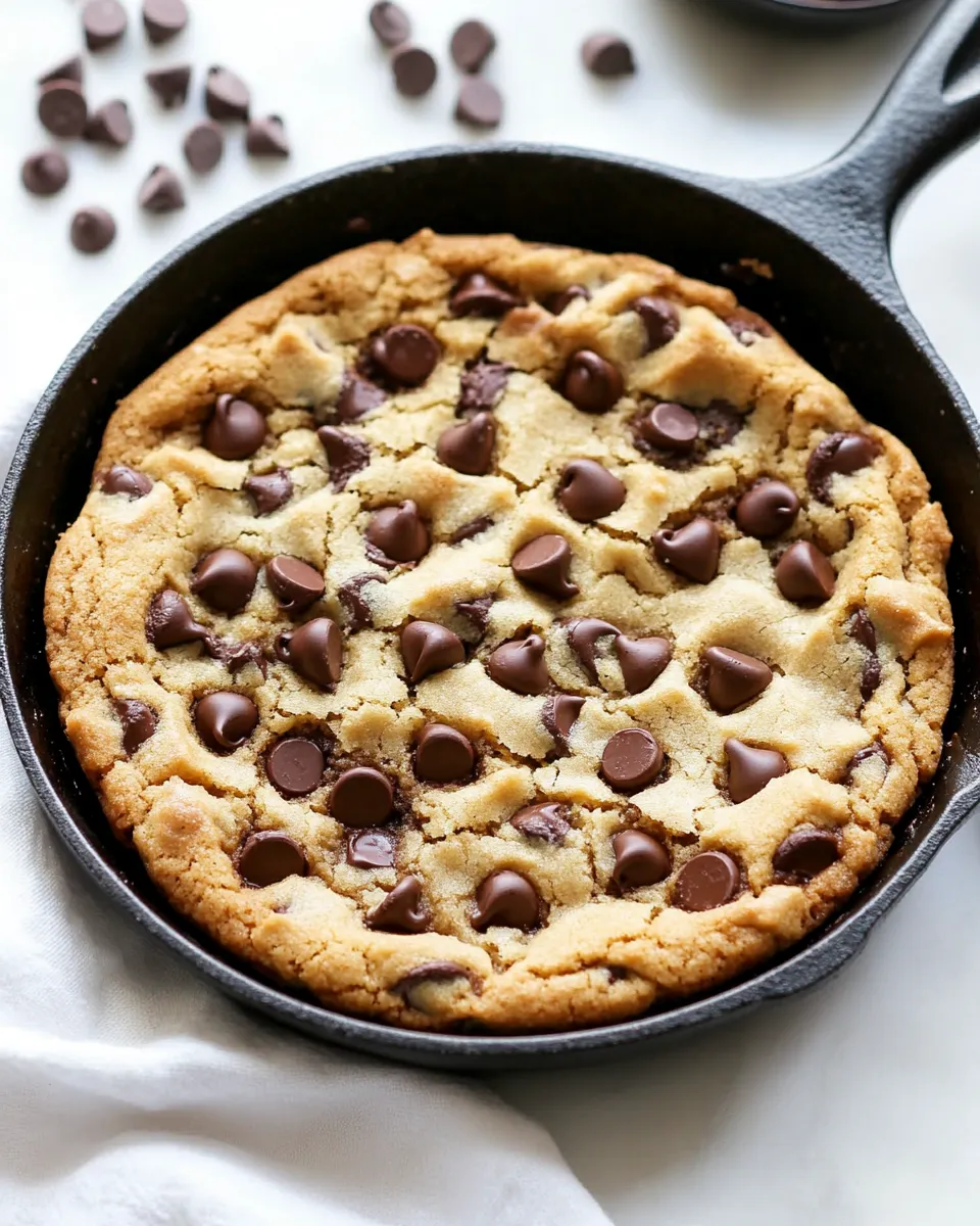Classic Chocolate Chip Skillet Cookie image