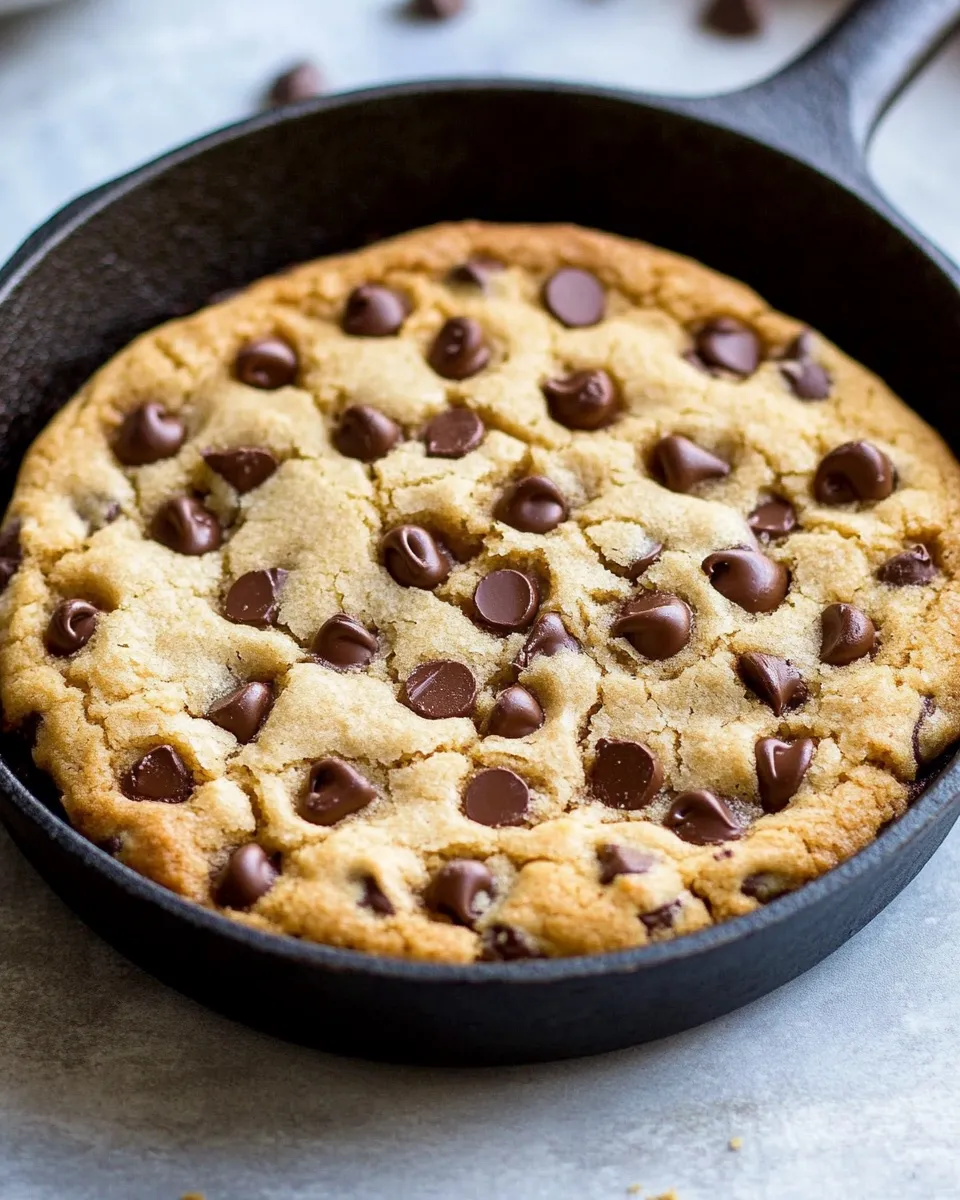 Easy Chocolate Chip Skillet Cookie recipe photo