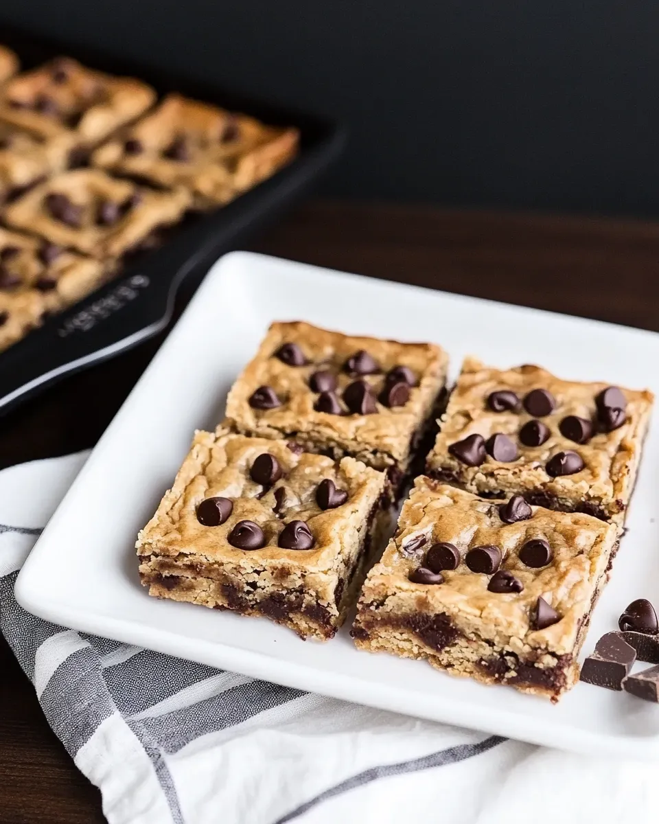 Homemade Chocolate Chip Tahini Bars photo