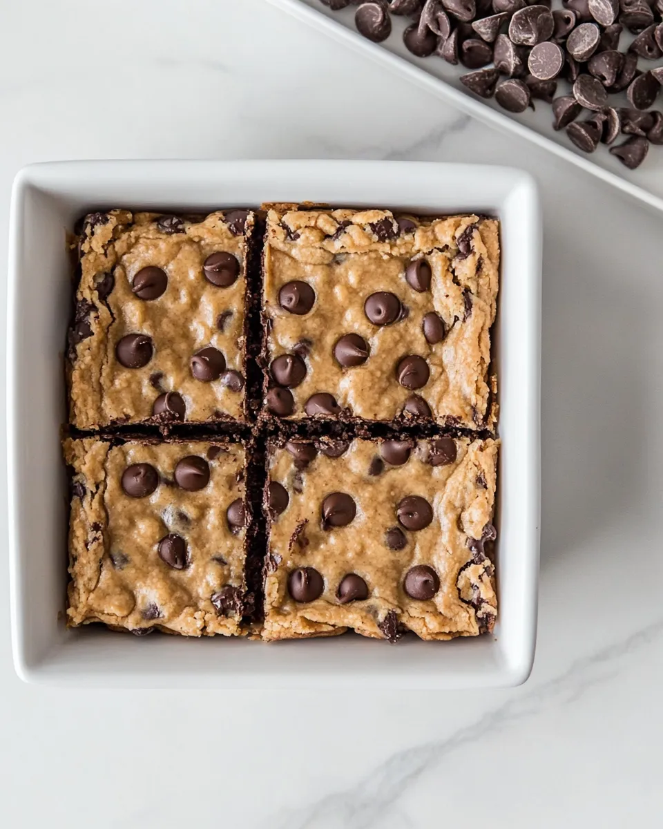 Easy Chocolate Chip Tahini Bars recipe photo