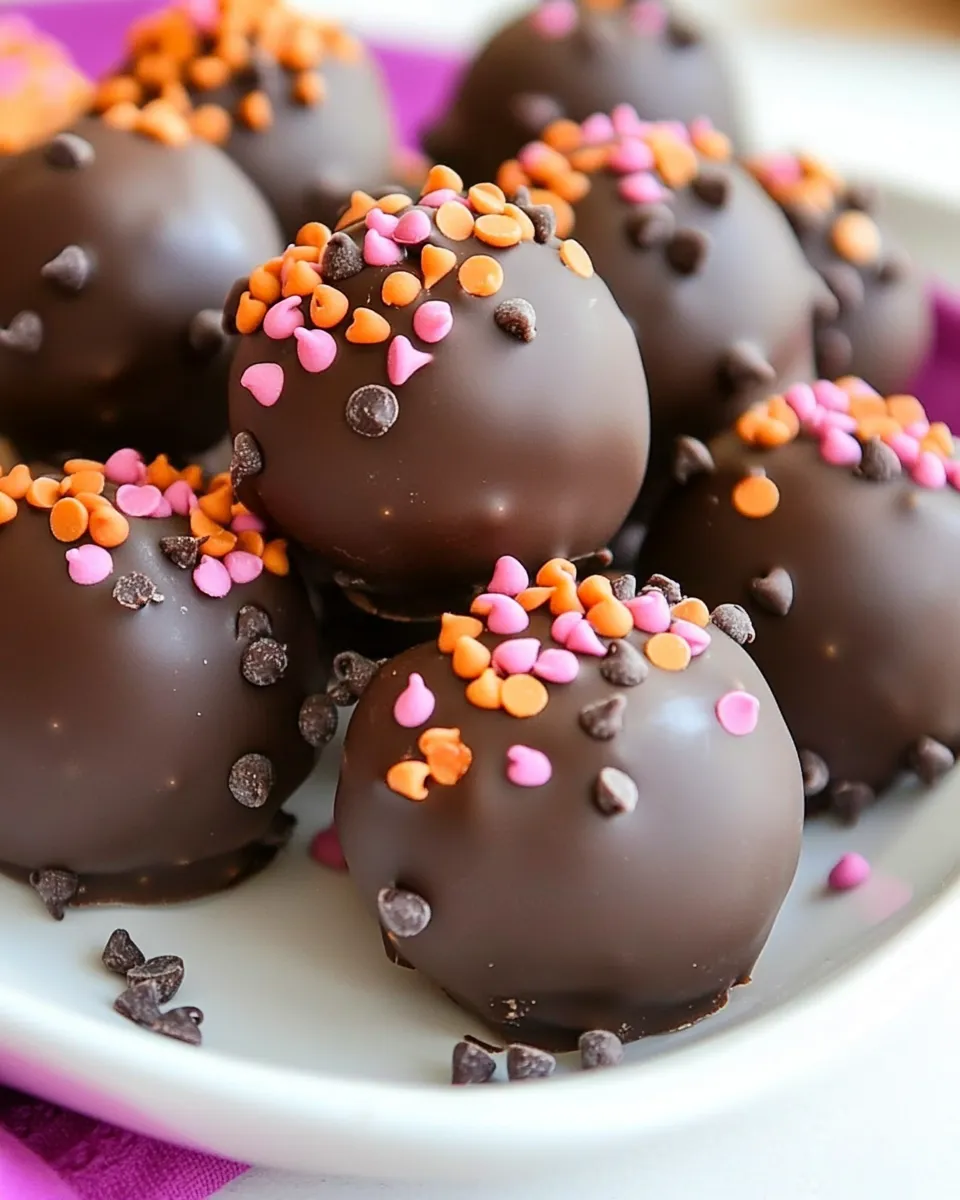 Classic Chocolate Chocolate Chip Cookie Dough Truffles image