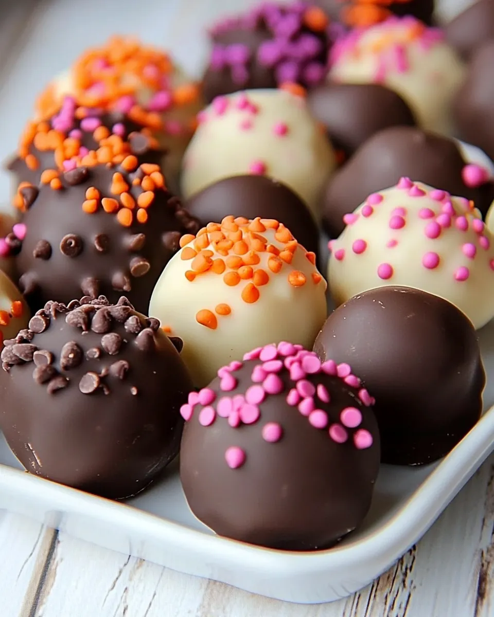 Delicious Chocolate Chocolate Chip Cookie Dough Truffles shot