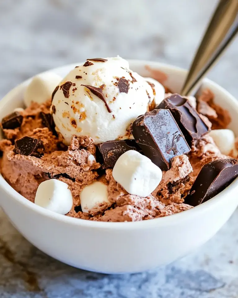 Homemade Chocolate Chunk And Marshmallow Sundae Recipe photo