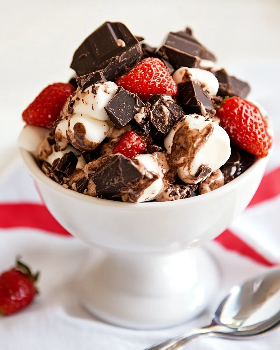 Classic Chocolate Chunk And Marshmallow Sundae Recipe image