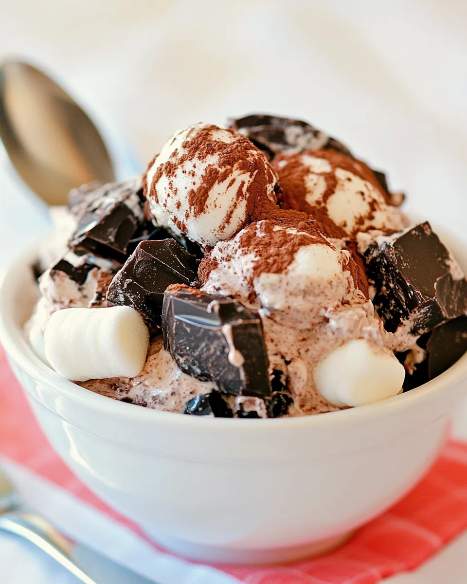 Delicious Chocolate Chunk And Marshmallow Sundae Recipe recipe photo