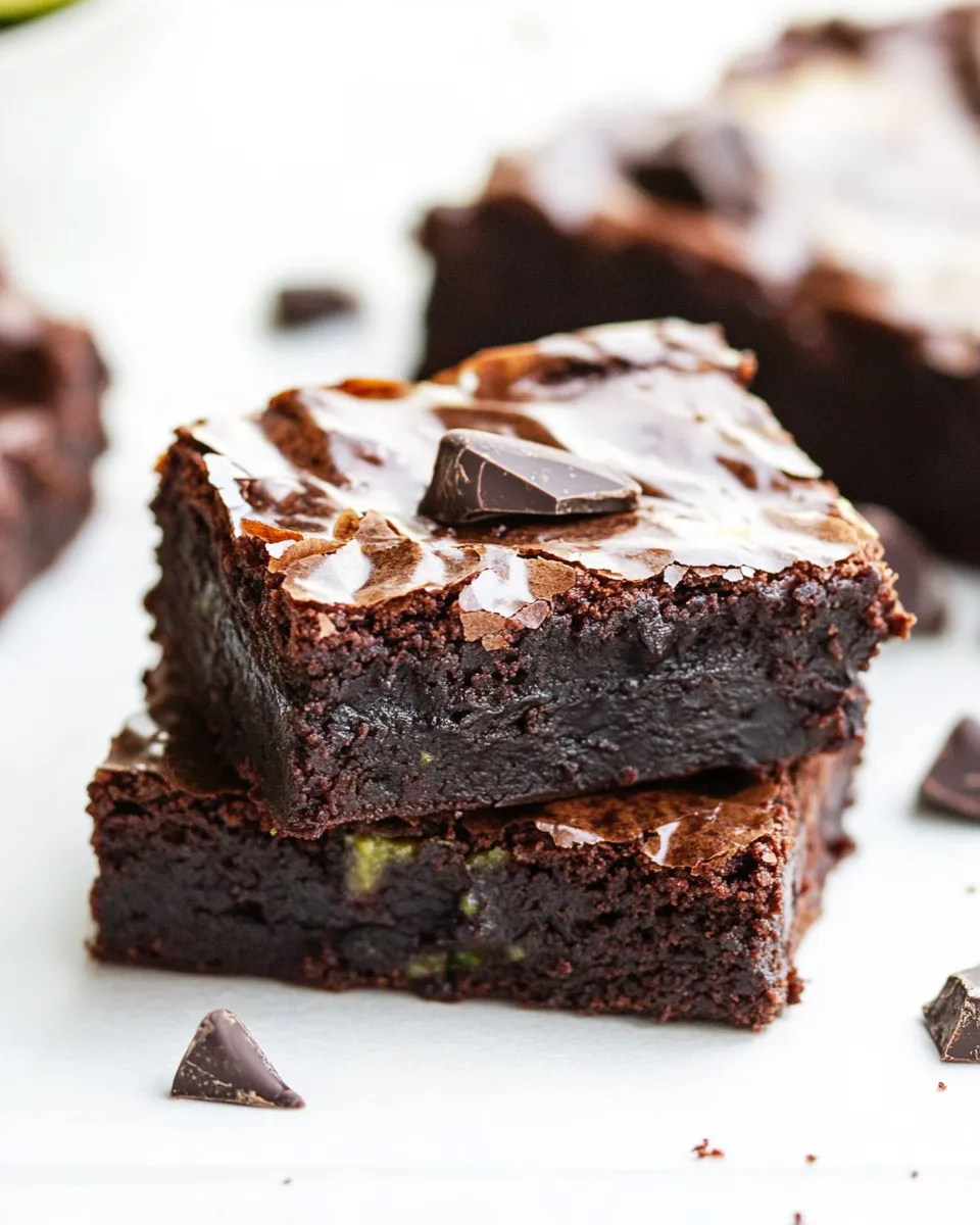 Delicious Chocolate Chunk Avocado Brownies image
