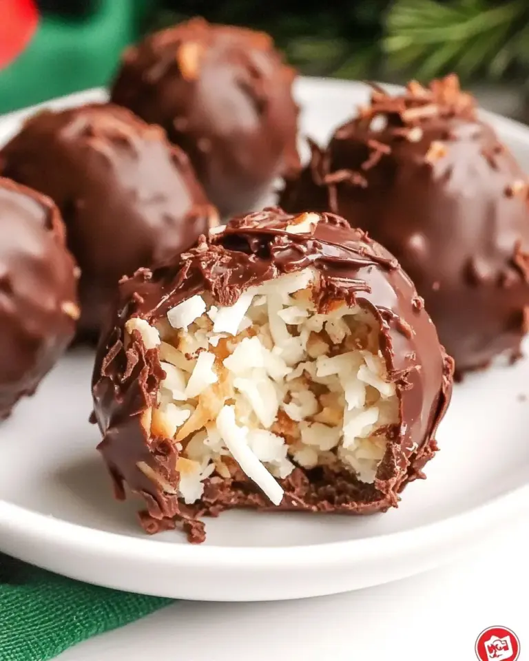 Homemade Chocolate Coconut Balls photo