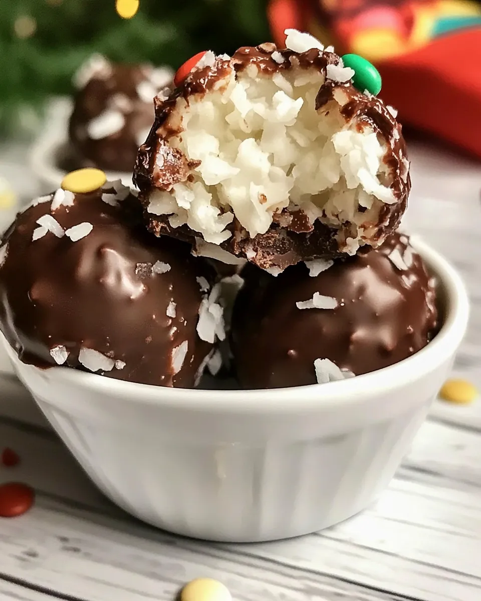 Easy Chocolate Coconut Balls image