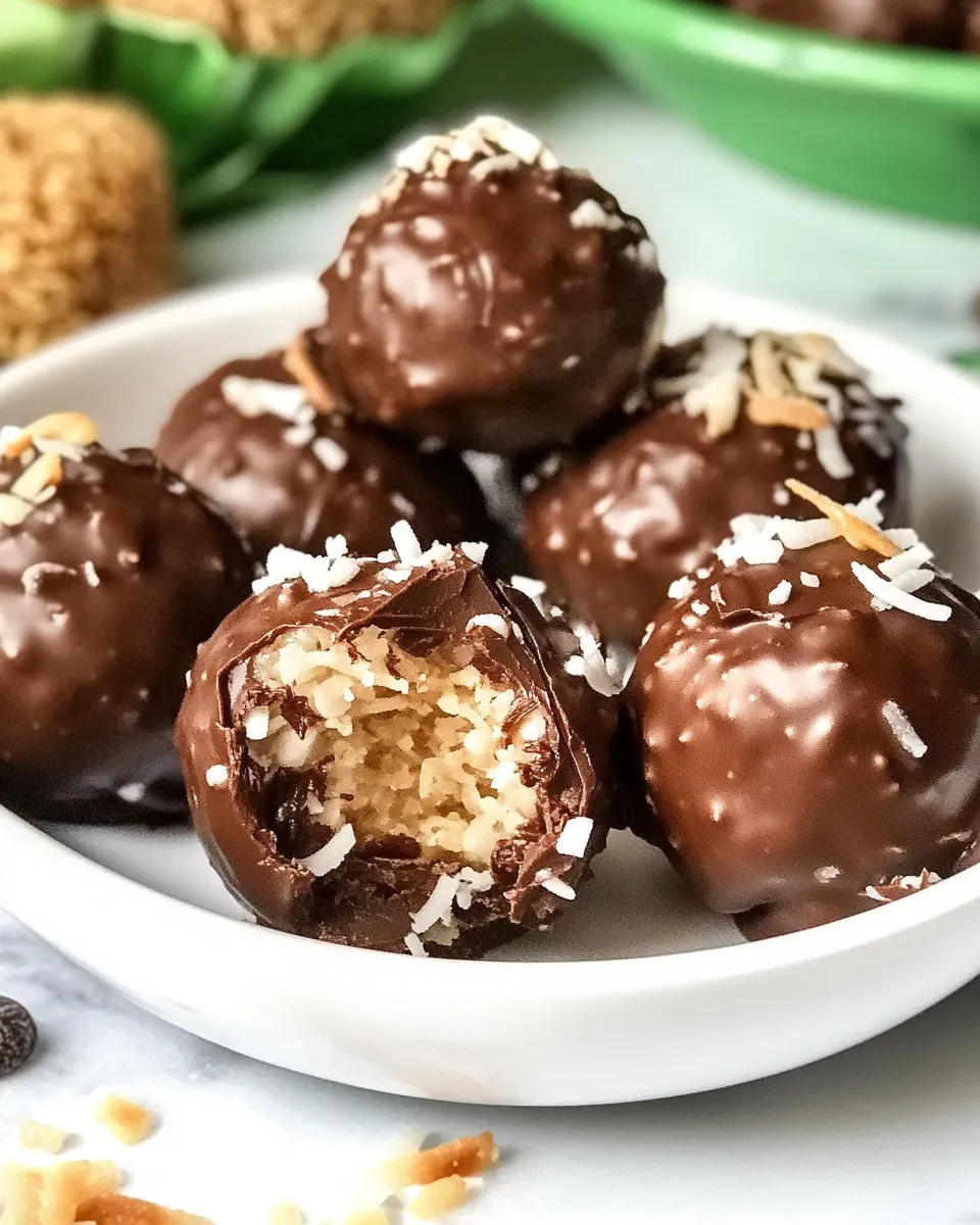 Delicious Chocolate Coconut Balls recipe photo