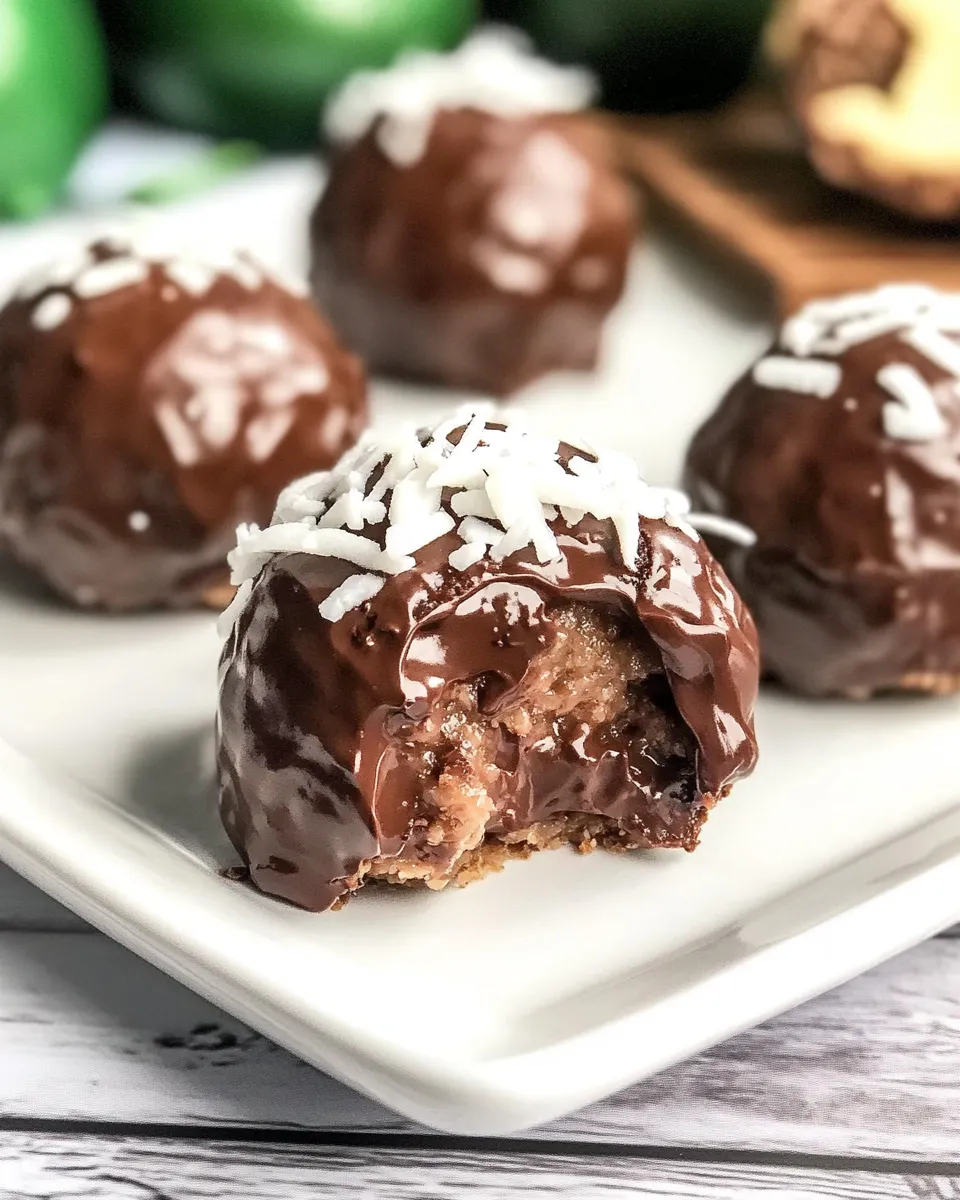 Quick Chocolate Coconut Balls shot