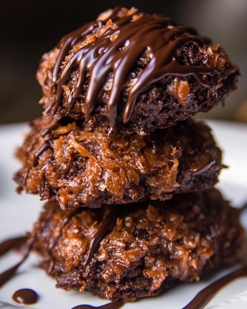 Classic Chocolate Coconut Cookies image