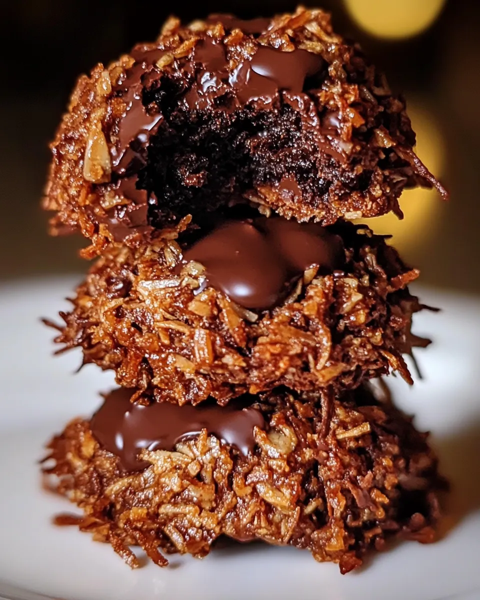 Easy Chocolate Coconut Cookies recipe photo
