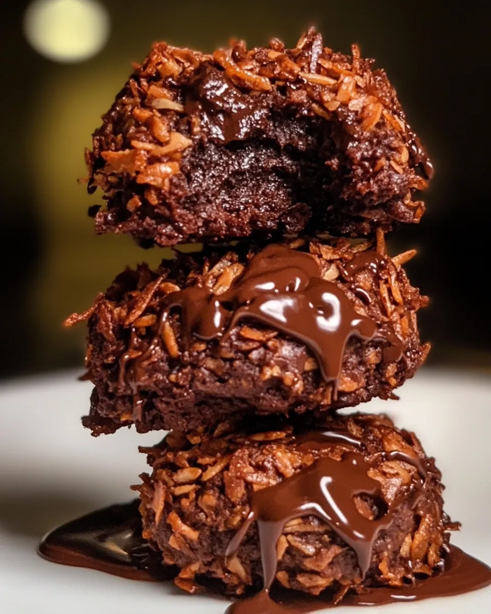 Delicious Chocolate Coconut Cookies shot