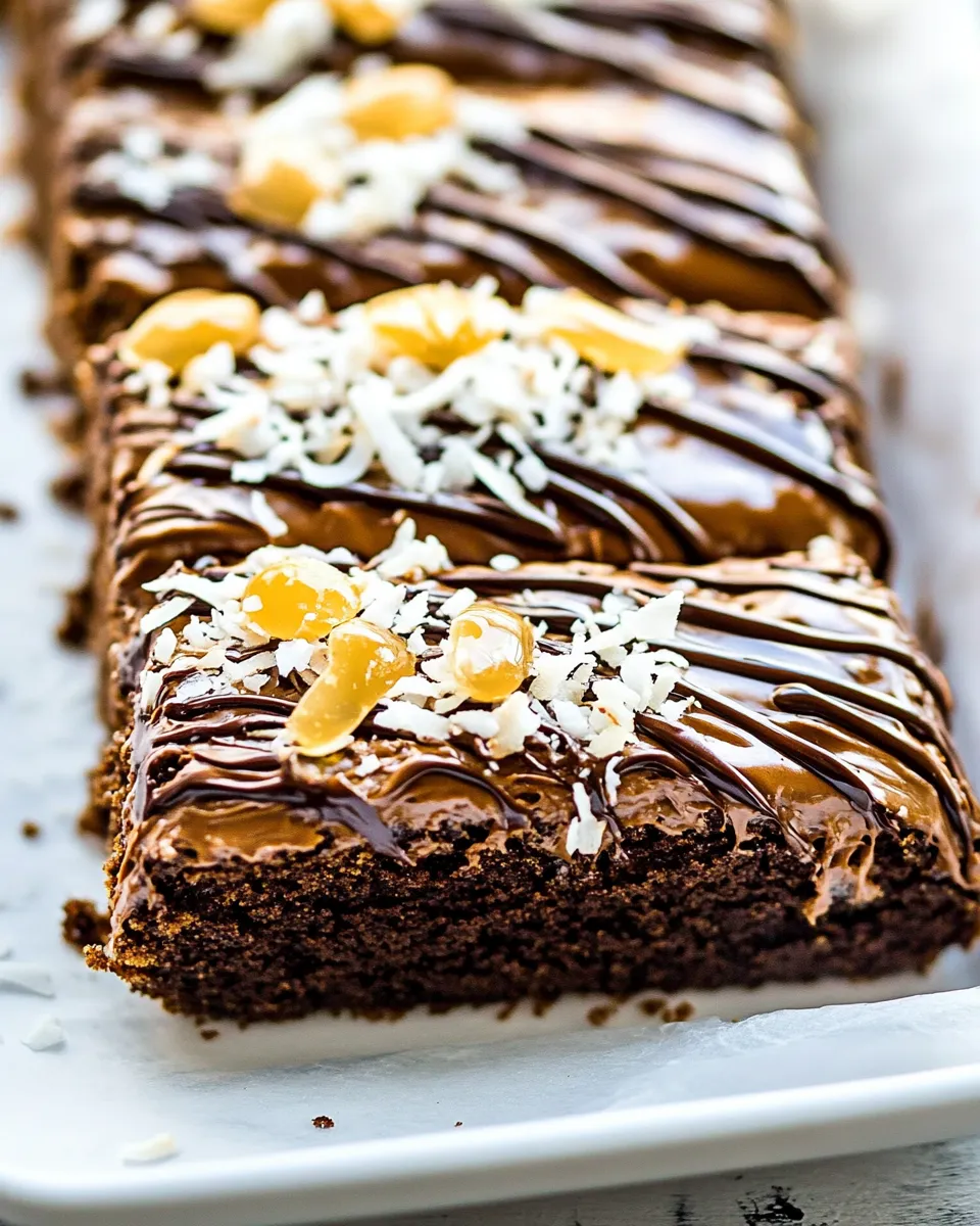 Homemade Chocolate Coconut Sheet Cake photo