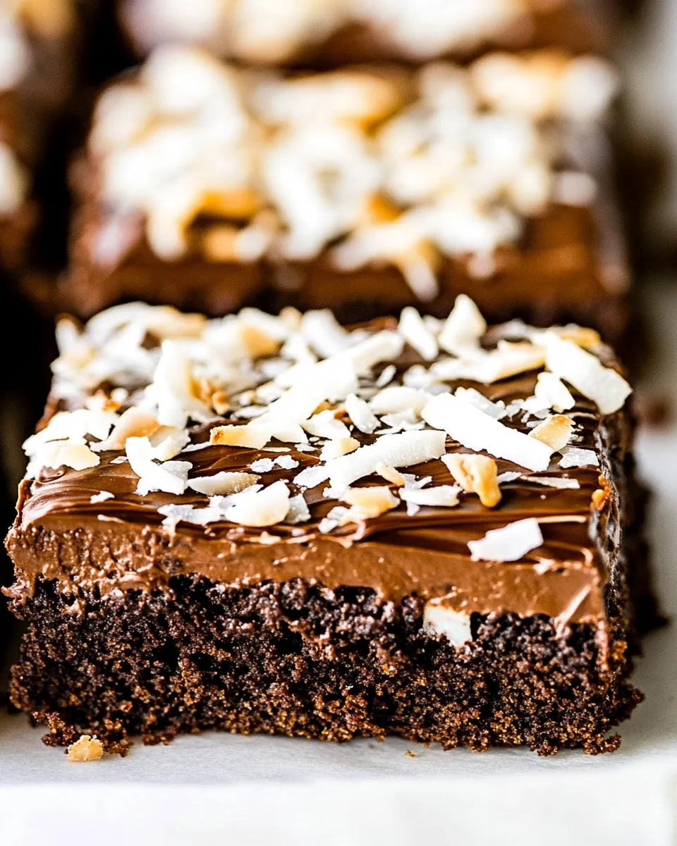 Classic Chocolate Coconut Sheet Cake image