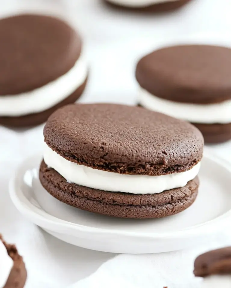 Homemade Chocolate Cookies with Cream Filling Recipe photo