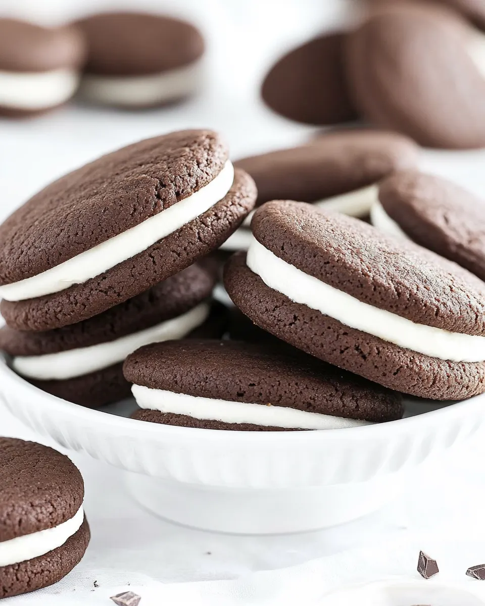 Classic Chocolate Cookies with Cream Filling Recipe image