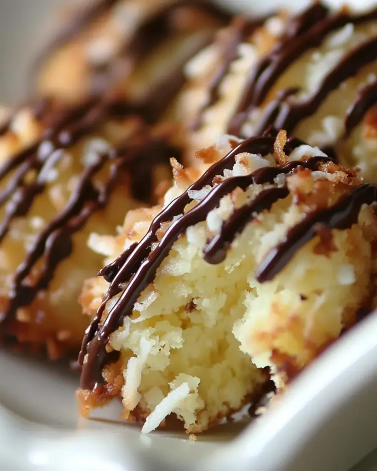 Homemade Chocolate Covered Coconut Macaroons photo
