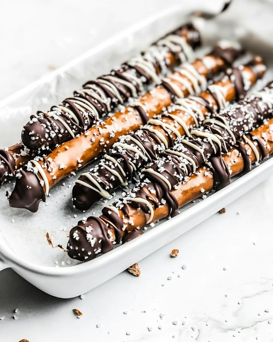 Easy Chocolate Covered Pretzel Rods photo