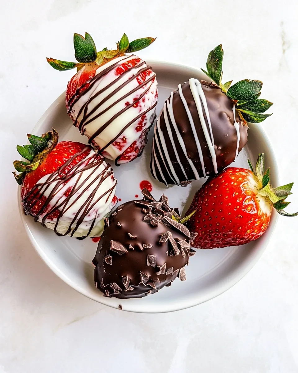 Delicious Chocolate Covered Strawberries shot