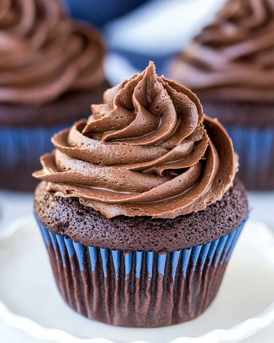 Homemade Chocolate Cupcake Recipe photo