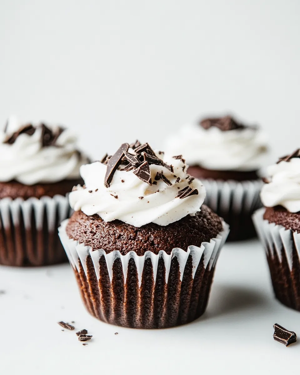 Homemade Chocolate Cupcakes with Buttercream Frosting Recipe photo